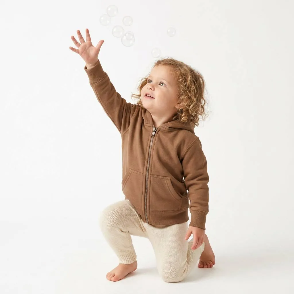 Custom Kid Hoodie Sets Zipper Sweatshirts With Hoodie