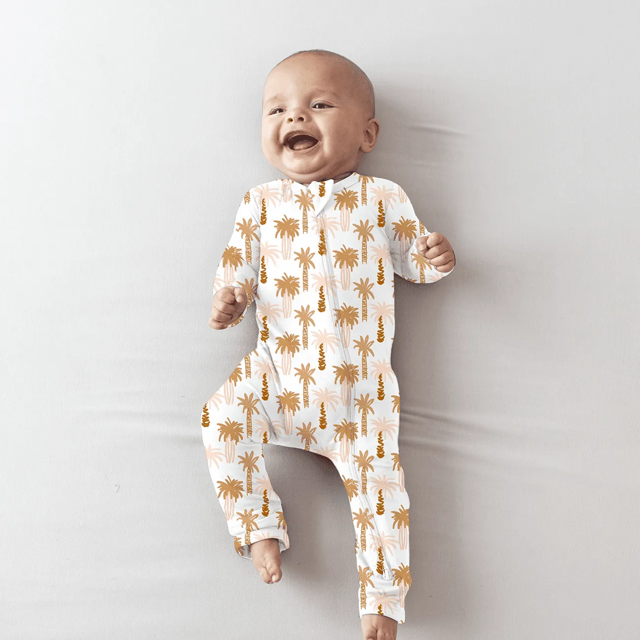 Custom Christmas Newborn Baby Romper Clothes Viscose Bamboo Spandex 2 Way Zipper Newborn Jumpsuits