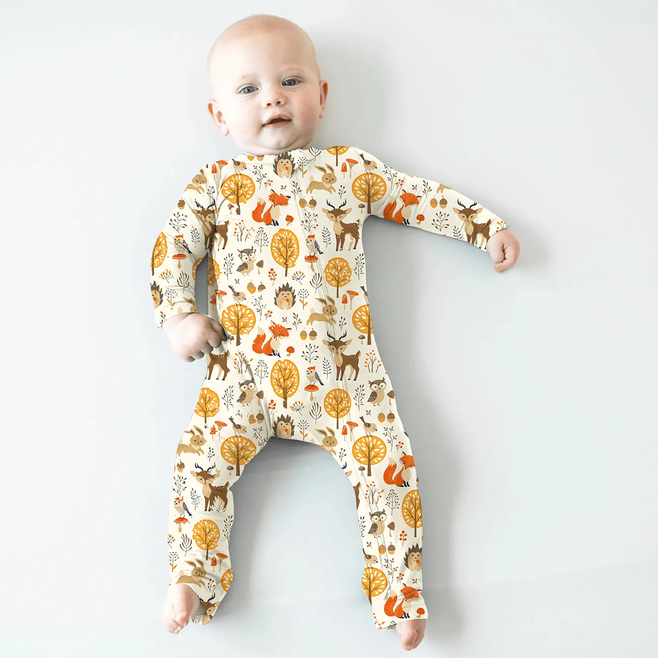 Custom Christmas Newborn Baby Romper Clothes Viscose Bamboo Spandex 2 Way Zipper Newborn Jumpsuits