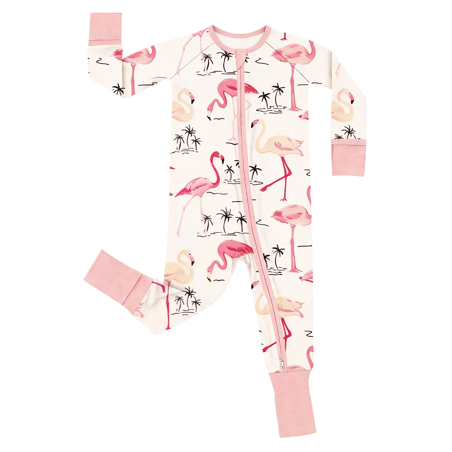 Custom Christmas Newborn Baby Romper Clothes Viscose Bamboo Spandex 2 Way Zipper Newborn Jumpsuits