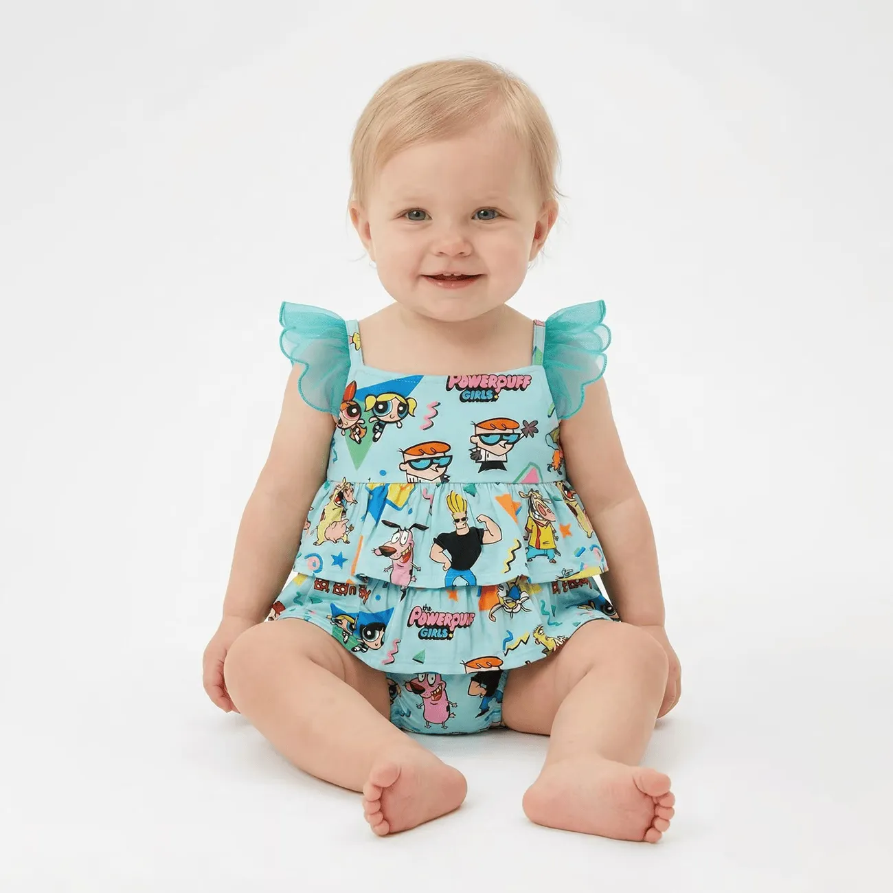 Wholesale Ruffle Sleeve Baby Onesies (0-24M) - Custom Baby Bodysuits | HoboBaby
