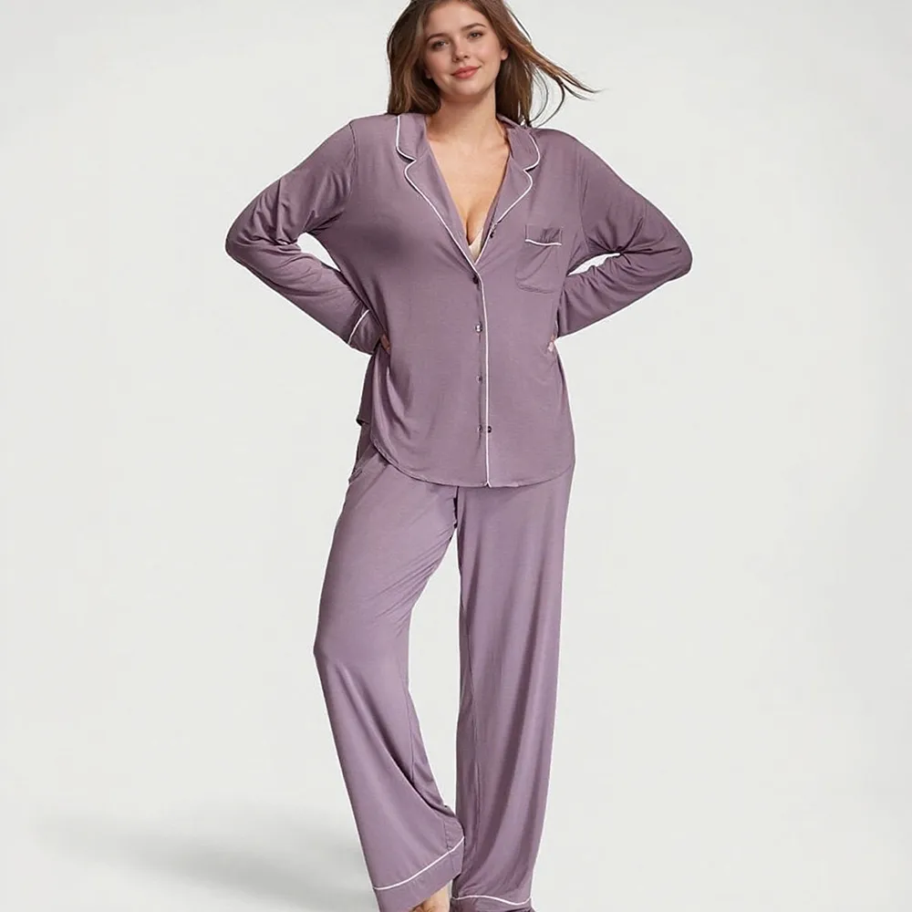 Luxury Women's Modal Pajamas Set Wholesale | Personalized Private Label Sleepwear Factory