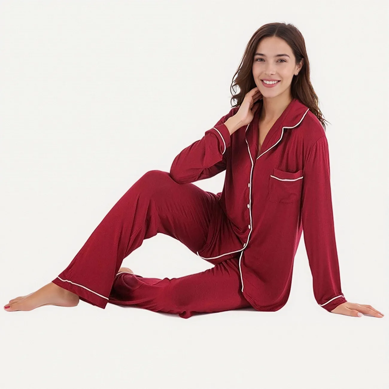 Wholesale Organic Cotton & Modal Sleepwear Thermal Knitted Pajamas Manufacturer