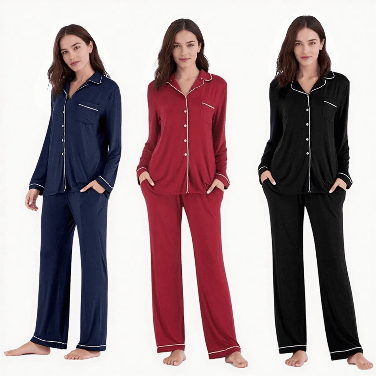 Wholesale Organic Cotton & Modal Sleepwear Thermal Knitted Pajamas Manufacturer