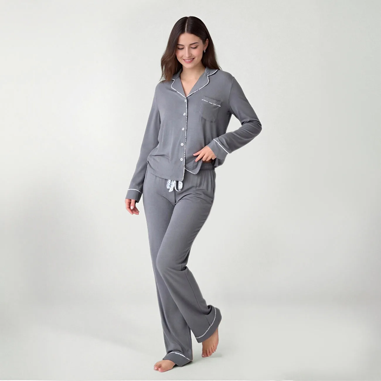 Wholesale Custom Bamboo Spandex Pajamas for Women Private Label Sleepwear Manufacturer