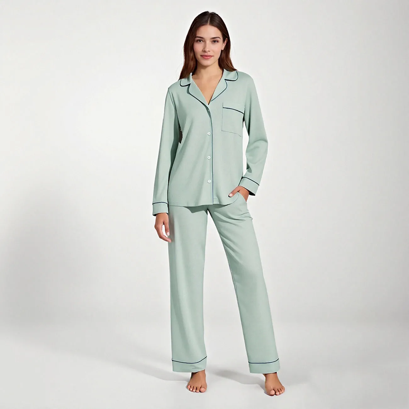 Wholesale Custom Bamboo Spandex Pajamas for Women Private Label Sleepwear Manufacturer