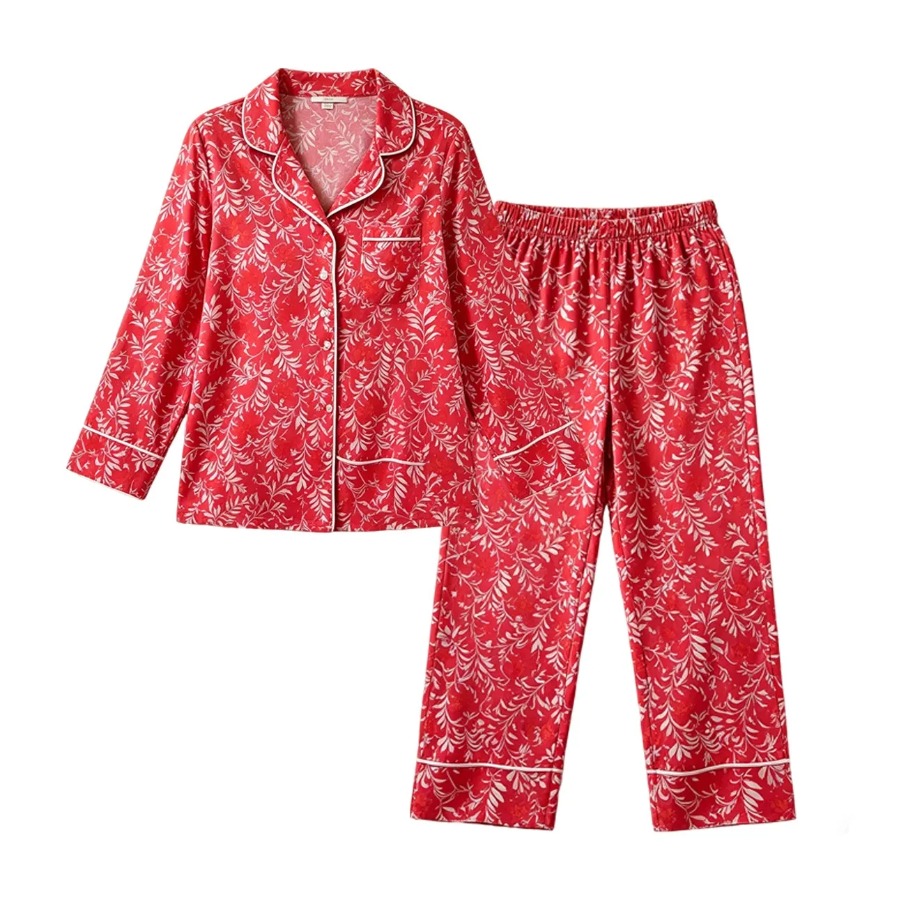 Custom Women Crinkle Cotton Gauze Pajamas Personalized Muslin Loungewear Wholesale