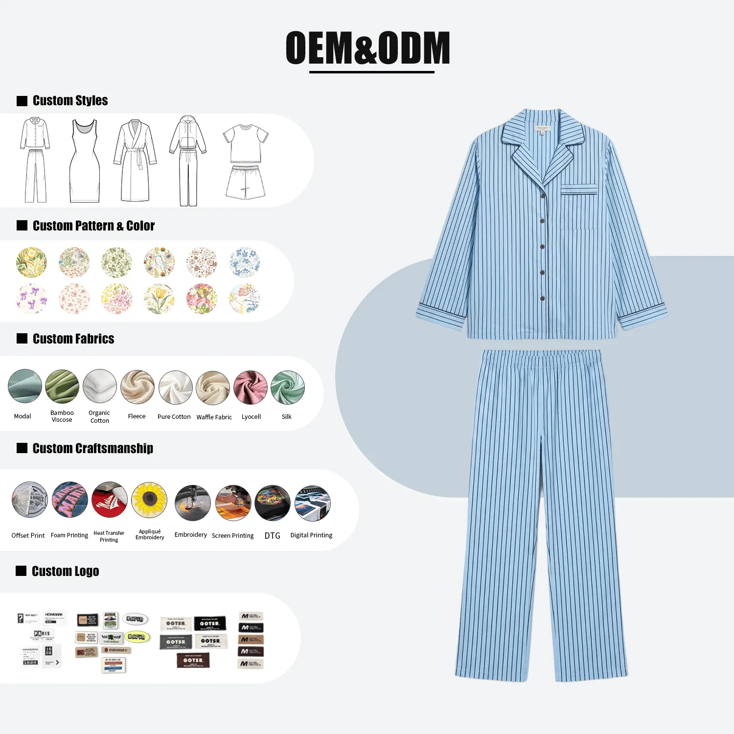Soft Viscose Pajamas for Women Comfortable Sleepwear and Loungewear